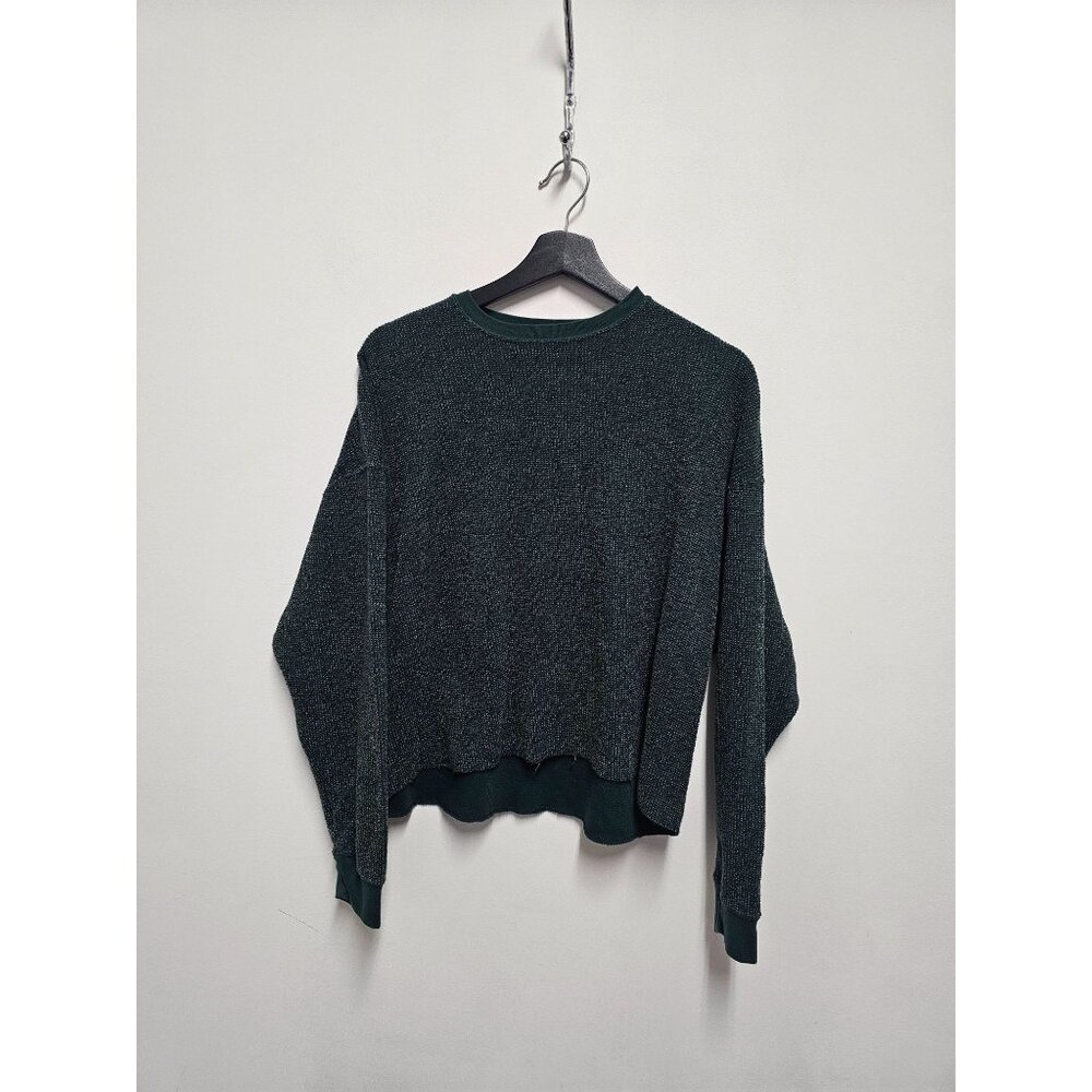 Nike Green Long Sleeve Crop Top Size M